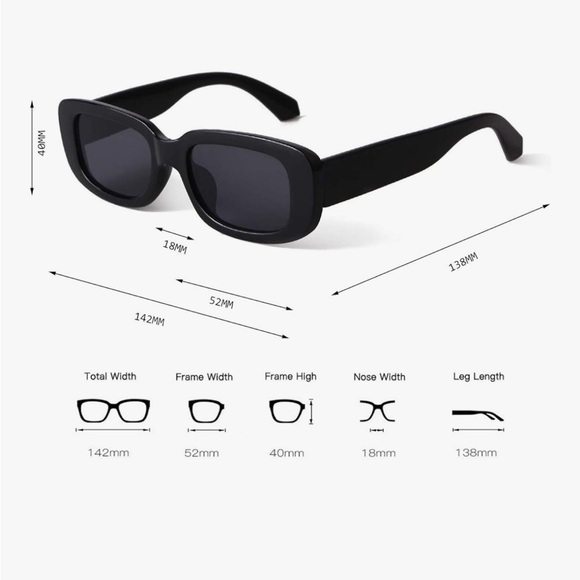 Rectangular Sunglasses - Picture 2 of 6